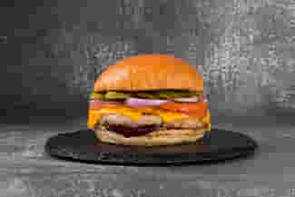Dish BBQ chicken burger menu Cookino BBQ chicken burger menu Cookino