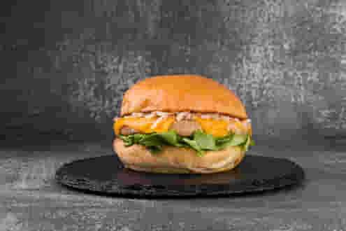 Dish Double Cheese chicken burger BB menu Cookino Double Cheese chicken burger BB menu Cookino