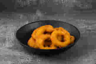Dish Кольца кальмара / Tempura calamari rings menu Cookino Кольца кальмара / Tempura calamari rings menu Cookino