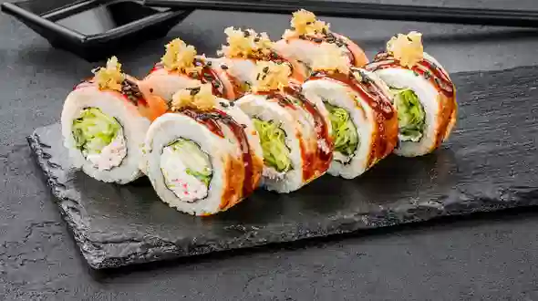 Dish Philadelphia roll fusion menu Sushi Master Philadelphia roll fusion menu Sushi Master