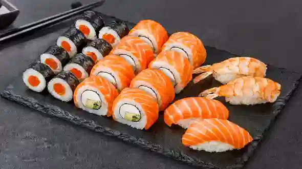 Dish Sushi Box Chef's Choice 20 pc menu Sushi Master Sushi Box Chef's Choice 20 pc menu Sushi Master