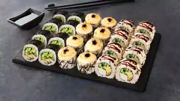 Dish Sushi Box Chiken Mix 24 pc menu Sushi Master Sushi Box Chiken Mix 24 pc menu Sushi Master