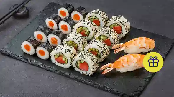 Dish Sushi Box Lights of Japan 18 pc menu Sushi Master Sushi Box Lights of Japan 18 pc menu Sushi Master