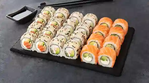 Dish Sushi Box Salmon & Crab 24 pc menu Sushi Master Sushi Box Salmon & Crab 24 pc menu Sushi Master