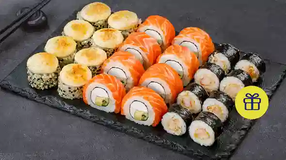 Dish Sushi Box Three Legends 24 pc menu Sushi Master Sushi Box Three Legends 24 pc menu Sushi Master