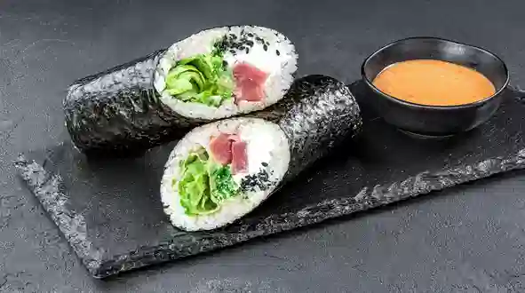 Dish Sushi burrito with tuna menu Sushi Master Sushi burrito with tuna menu Sushi Master
