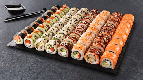Dish Sushi Box All Inclusive 64 pcs menu Cookino Sushi Box All Inclusive 64 pcs menu Cookino