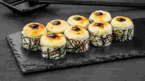 Dish Delicate roll with salmon menu Cookino Delicate roll with salmon menu Cookino