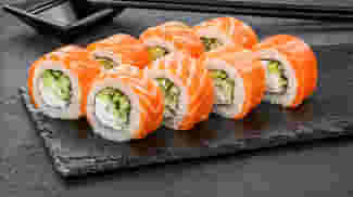 Dish Philadelphia roll with salmon menu Cookino Philadelphia roll with salmon menu Cookino