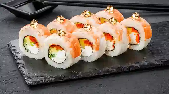 Dish Philadelphia roll with shrimp (spicy) menu Sushi Master Philadelphia roll with shrimp (spicy) menu Sushi Master