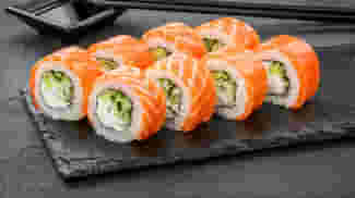 Dish Philadelphia roll with smoked salmon menu Cookino Philadelphia roll with smoked salmon menu Cookino