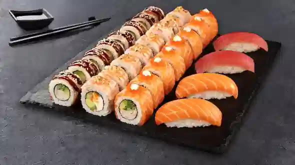 Dish Sushi Box Premium 28 pcs menu Sushi Master Sushi Box Premium 28 pcs menu Sushi Master