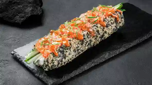 Dish Roll-dog with salmon menu Sushi Master Roll-dog with salmon menu Sushi Master