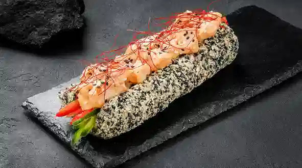 Dish Roll-dog with shrimp menu Sushi Master Roll-dog with shrimp menu Sushi Master
