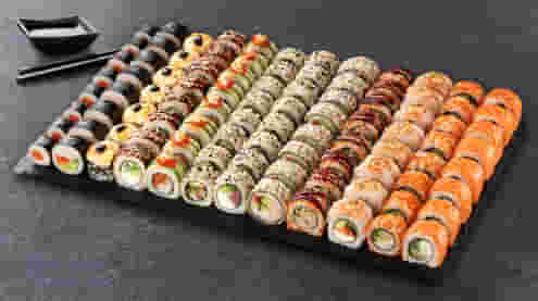 Dish Sushi Box Sumo Sushi 96 pcs menu Cookino Sushi Box Sumo Sushi 96 pcs menu Cookino