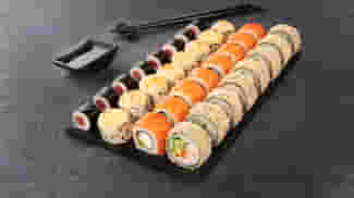 Dish Sushi Box Sunset 32 pcs menu Cookino Sushi Box Sunset 32 pcs menu Cookino