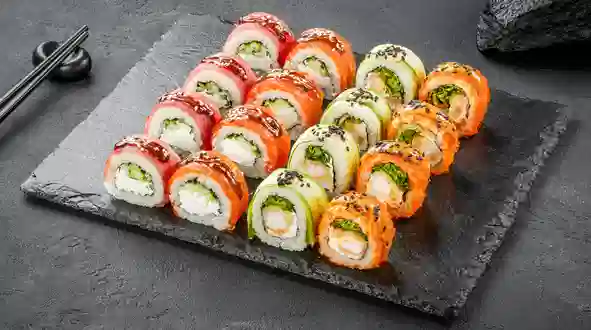 Dish Sushi Box Happy 16 pc menu Sushi Master Sushi Box Happy 16 pc menu Sushi Master