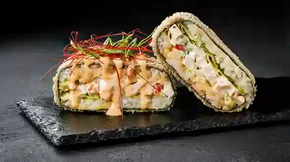 Dish Sushi burger with chicken menu Sushi Master Sushi burger with chicken menu Sushi Master