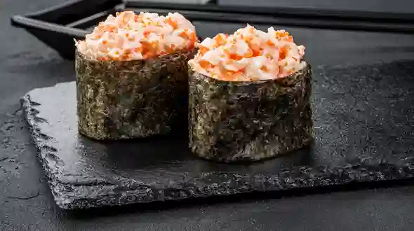 Dish Sushi gunkan shrimp (spicy) menu Sushi Master Sushi gunkan shrimp (spicy) menu Sushi Master