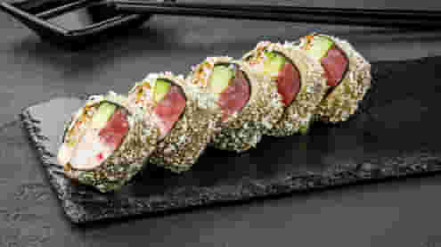 Dish Tempura roll with tuna (spicy) menu Cookino Tempura roll with tuna (spicy) menu Cookino