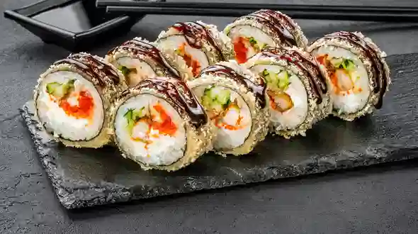 Dish Tempura roll with eel menu Sushi Master Tempura roll with eel menu Sushi Master
