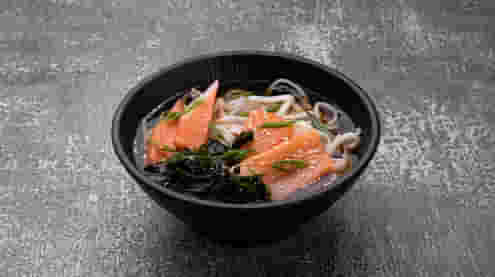 Dish Suimono soup with salmon WE menu Cookino Suimono soup with salmon WE menu Cookino