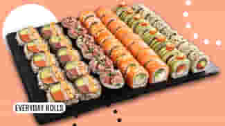 Dish Sushi Box Blackbox Deluxe 48 pcs menu Cookino Sushi Box Blackbox Deluxe 48 pcs menu Cookino