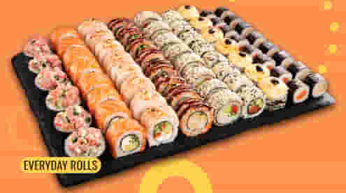Dish Sushi Box Family 70 pcs menu Cookino Sushi Box Family 70 pcs menu Cookino