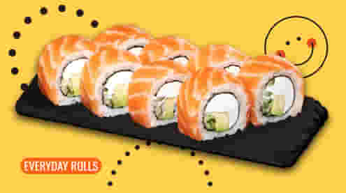Dish Philadelphia roll with smoked salmon menu Cookino Philadelphia roll with smoked salmon menu Cookino