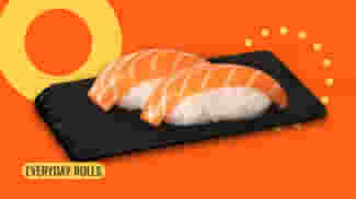 Dish Sushi nigiri with salmon menu Cookino Sushi nigiri with salmon menu Cookino