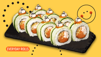 Dish Roll with salmon and cucumber menu Cookino Roll with salmon and cucumber menu Cookino